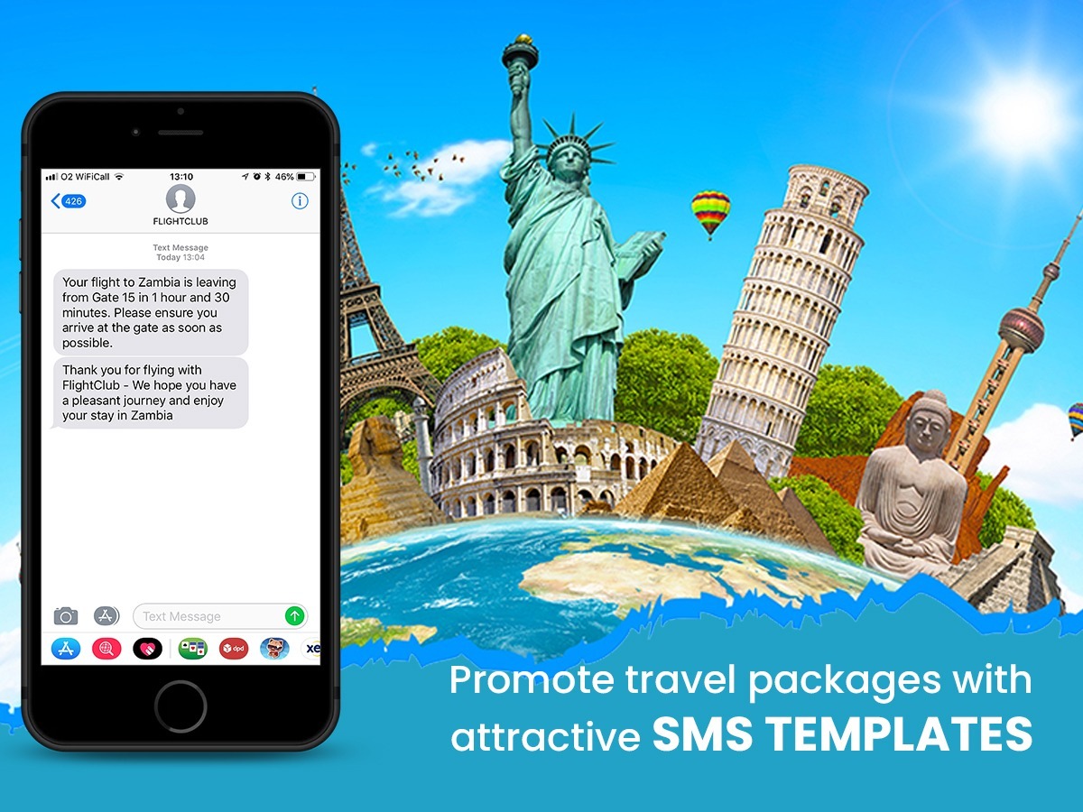 Attractive SMS Templates To Promote Travel Packages